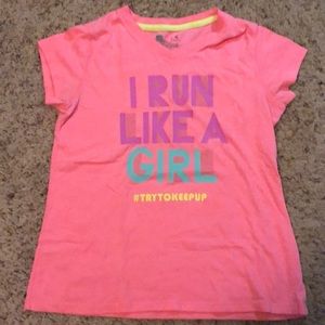 “I run like a girl” tee